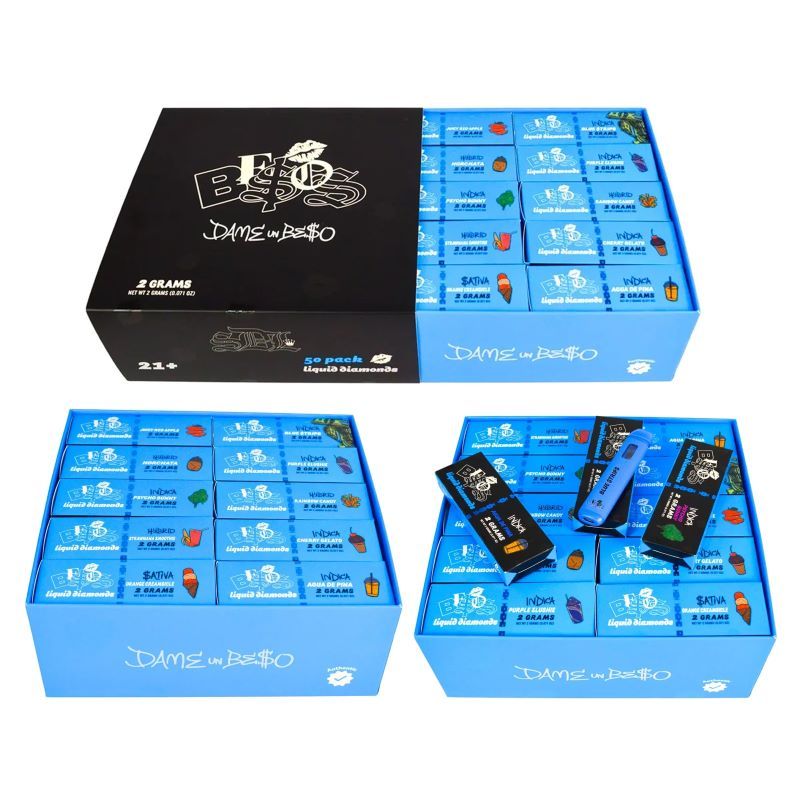 Besos 2ml Empty Disposable Vape Pen - Vibrant Blue Edition